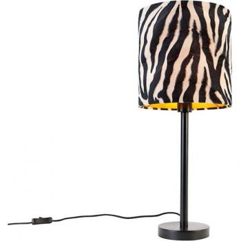 Lampada da tavolo nera zebra 25 cm