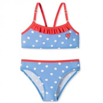 Schiesser Mädchen Bikini Set Bustier Aqua hellblau 2 Stück