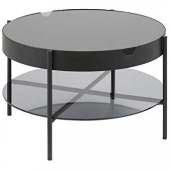 Smoked Glass Top Tipton Round Coffee Table