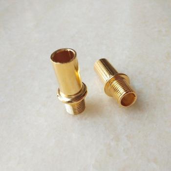 Gold M10 Hohlrohr mit männlichem Gewinde