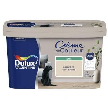 Peinture murale Caravane des Sables – Crème satinée 25 L (DULUX Valentine)
