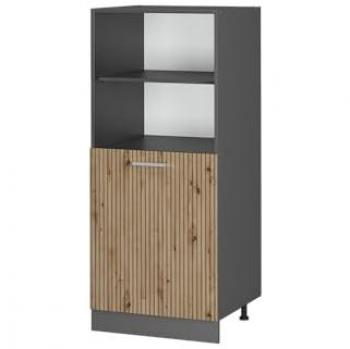 Meuble R-Line pour four 60 cm Chêne Artisan et Anthracite