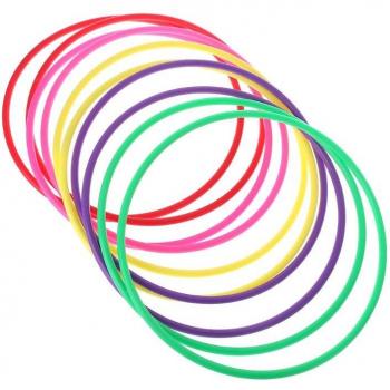 10 Pcs Plastic Toss Rings Backyard Game