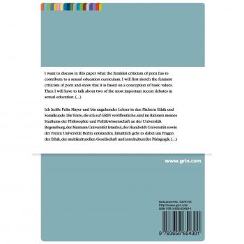 Contributions of the feminist criticism of porn to a sexual education curriculum