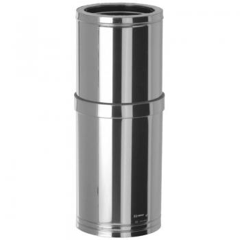 Módulo Extensible de Chimenea Aislado de Acero Inoxidable 550-900 mm Ø125 mm