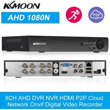 KKmoon 8-Kanal 1080P Hybrid NVR AHD TVI CVI DVR 5-in-1 Digital Video Recorder P2P Cloud Netzwerk Onvif