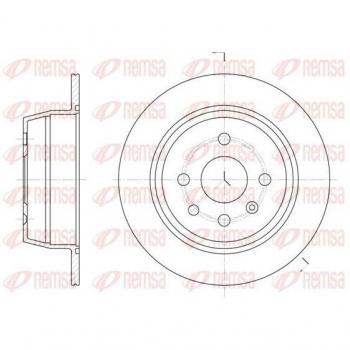 Disque de frein SAAB 9-5 REMSA 6207.00