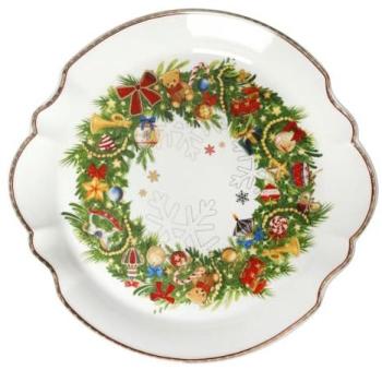 Portata di Natale Brandani Porcellana 33 cm