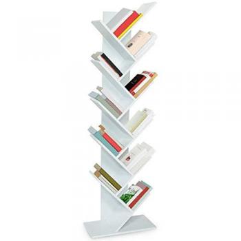 Bibliothèque étagère TEA 10 niveaux blanche