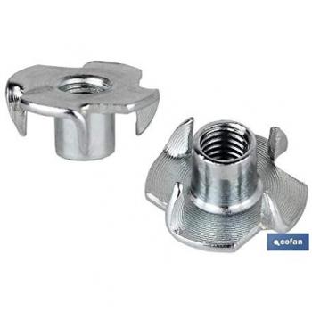 Porca de Ferro Zincada M-10 para Fixação