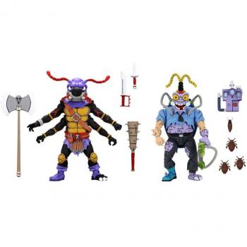 Tortugas Ninja Antrax & Scumbug Pack de 2 Figuras 18 cm