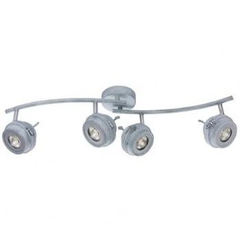 Plafoniera LED Orientabile 4x5W Grigio Antico