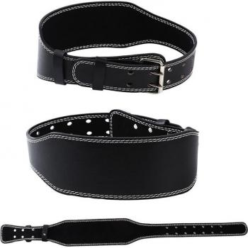 Ceinture haltères en cuir