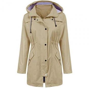 IWoo Women's Active Outdoor Windbreaker Rain Jacket