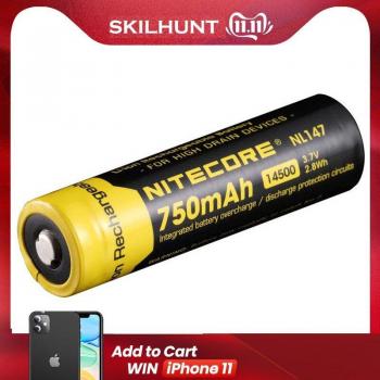 Batería NITECORE 850mAh 14500 para dispositivos de alto rendimiento