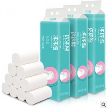 Rollo de papel higiénico de 4 capas para baño