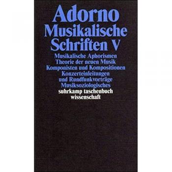 Adorno, Theodor W.: Musikalische Schriften 5