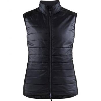 Giubbotto imbottito senza maniche donna 3864 Nero/Grigio scuro L