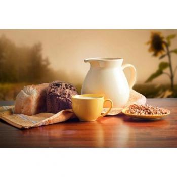 Papermoon Fototapete »Milch und Brot« Design