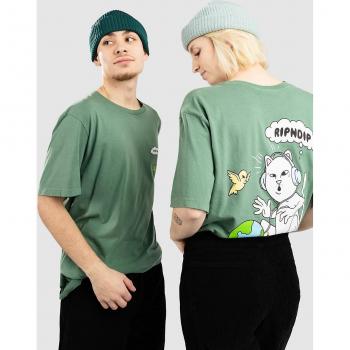 RIPNDIP T-Shirt Verde con Tartarughe