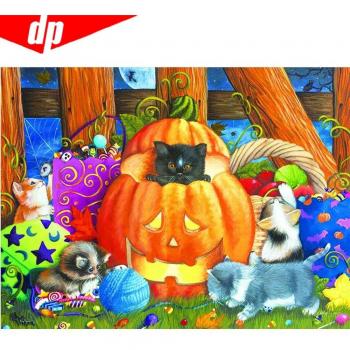 Diamond Cat Pumpkin Pattern