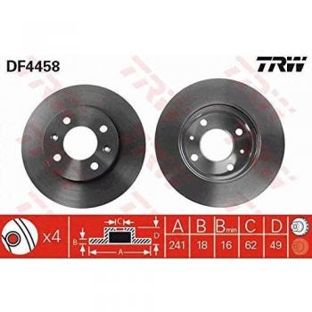 TRW AUTOMOTIVE DF4458 Dischi Freno