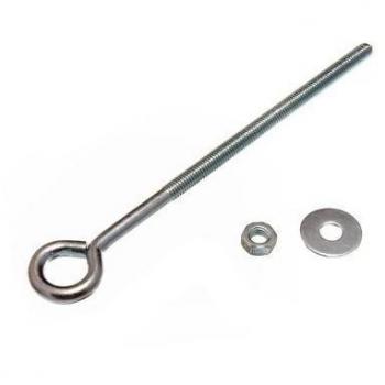 Weatherproof Eye Bolt Kit with Nuts and Washers M6 6mm x 150mm BZP (Pack of 50)
