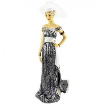 Les Trésors Di Lily Statua Resina Charleston 27 cm Argento