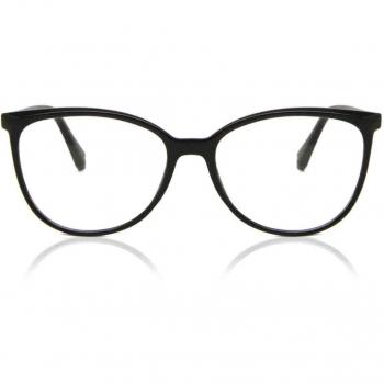 Cat Eye Full Rim Plastic Women's Prescription Glasses Black Size 54