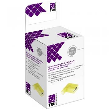 TRU COMPONENTS T2010C367 Assortimento di capicorda a compressione, completamente isolato, giallo, 10 pz