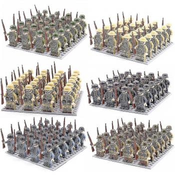 Juguetes de Construcción: Figuras Militares de 24 Pcs