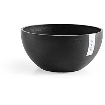 ECOPOTS Pflanzgefäß BRUSSELS Dunkelgrau, BxTxH: 25x25x12 cm