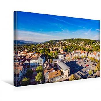 Blick über Bad Hersfeld – 45 × 30 cm Textil‑Leinwand von CALVENDO