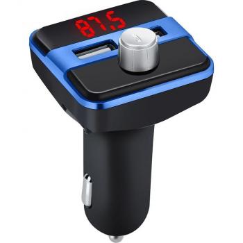 Universal Bluetooth Car Kit with LCD MP3 Player, Dual USB Charging Ports