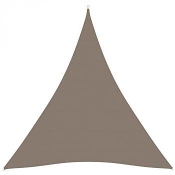 Toldo Triangular de Vela en Oxford Gris Taupe 5x5 m
