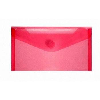 Dokumentenmappe PP transparent rot, 10 Stück