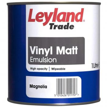 Leyland Trade Magnolia Vinyl Matt Paint 1L