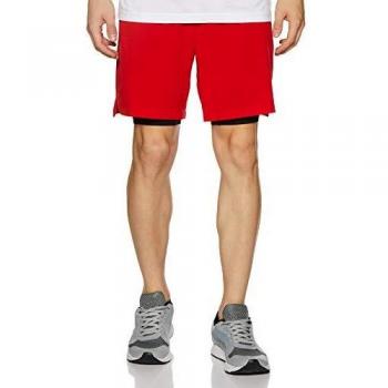 ASICS Herren Laufshort 2-in-1 rot, L (52 EU)