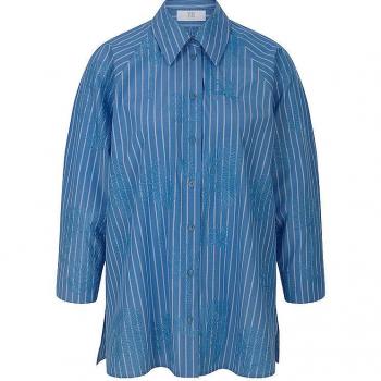 Riani Damenlangarmbluse – Blau – 42 – (Riani-Model)