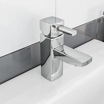 Nes Home Chrome Modern Basin Mono Mixer – Stainless Steel
