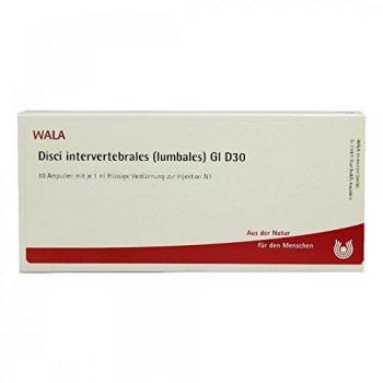 WALA Disci Intervertebrales Lumbales GL D 30 Ampullen 10x1 Milliliter