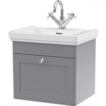 Classique Wall Mounted 1 Drawer Vanity Unit with Basin