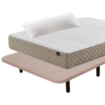 MIROYTENGO Pack Ahorro Deluxe Descanso Completo 150x190 Cm (colchón + Base Tapizada + Patas + Almohada)