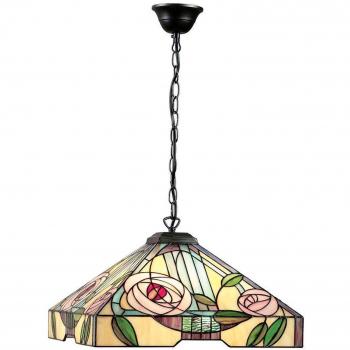 Lampada a sospensione grande stile Tiffany 3 luci