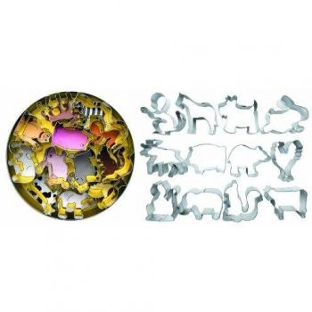 Set de 12 Cortapastas Estañados Animales Ibili