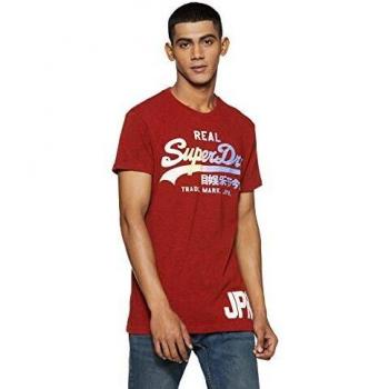 Superdry Tee Vintage Logo 1ST Rosso Uomo