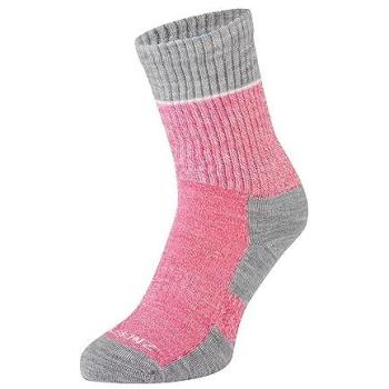 Sealskinz Thurton QuickDry Mid‑Length Sock – Cream, Pink & Light Grey Marl (M)