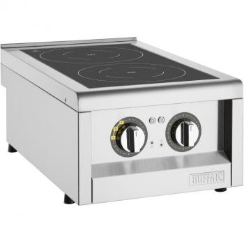 Buffalo 600 Series 2‑Zone Induction Hob, 3kW Total Power
