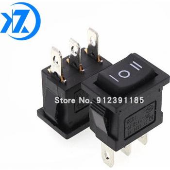 10 Stück KCD11 Drucktaste Schalter 10x15mm SPST 2/3 Pins 3A 250V