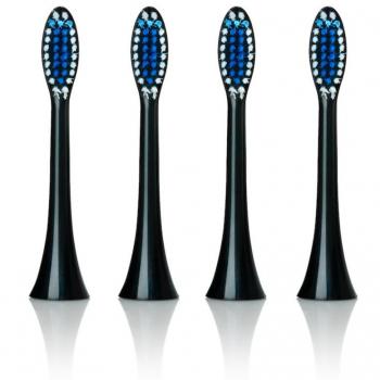 Beconfident Sonic Tandhuvuden Regular Black 4 st